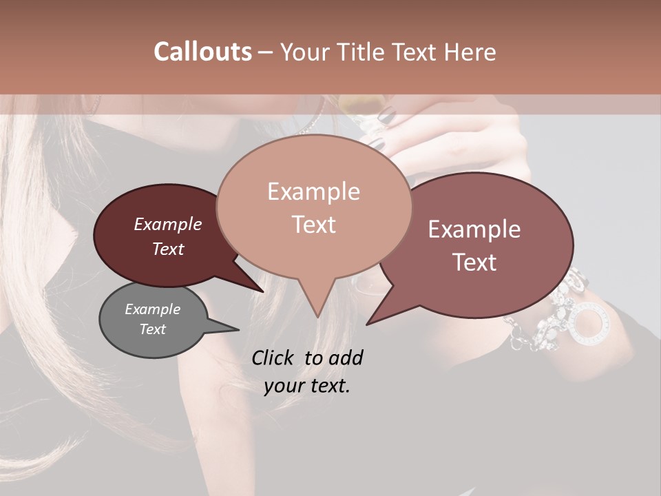 Blond Dress Vertical PowerPoint Template