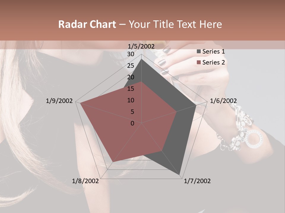 Blond Dress Vertical PowerPoint Template