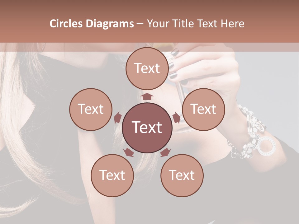 Blond Dress Vertical PowerPoint Template