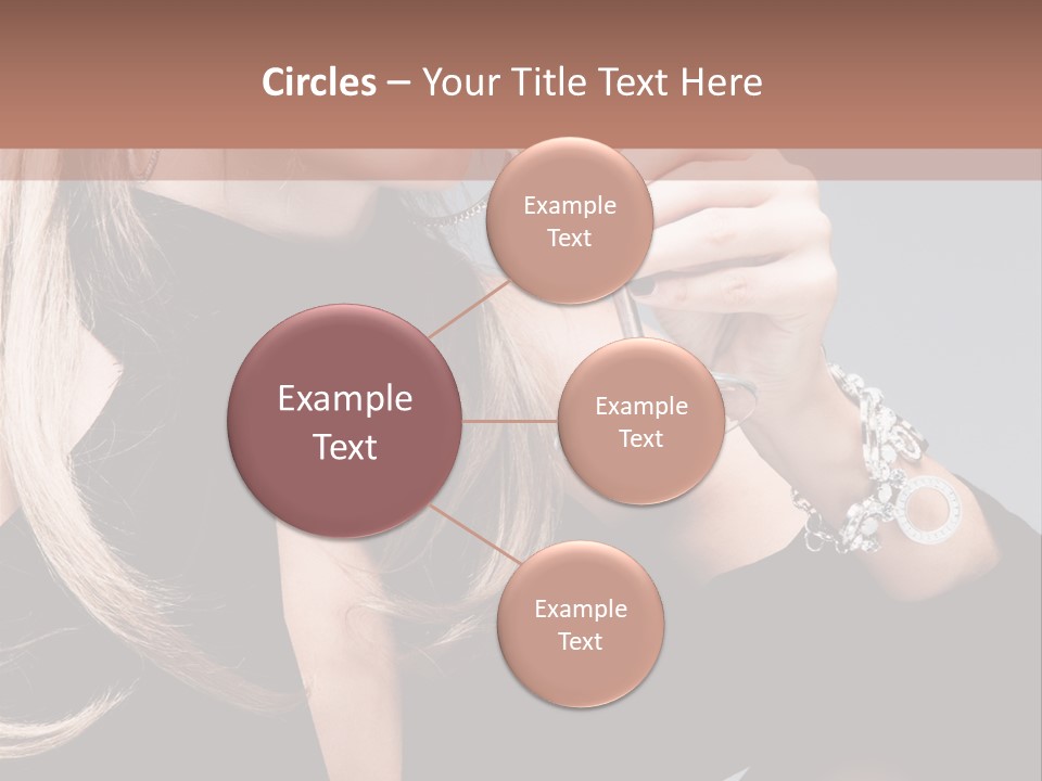 Blond Dress Vertical PowerPoint Template