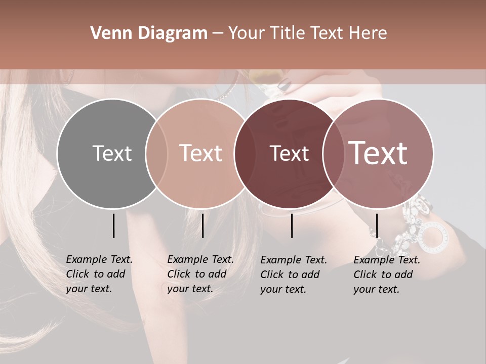 Blond Dress Vertical PowerPoint Template