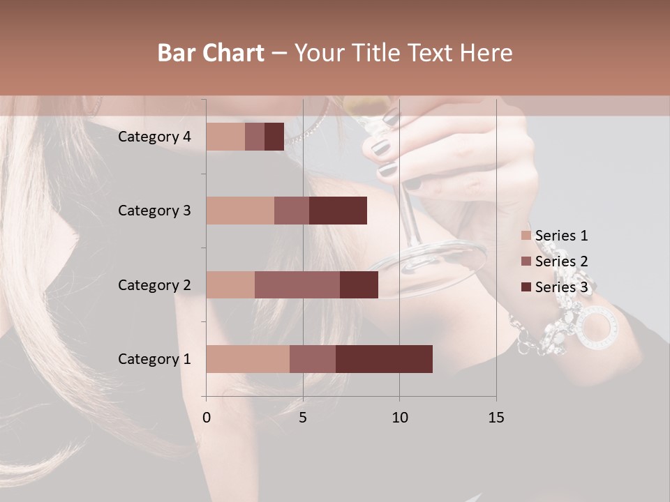 Blond Dress Vertical PowerPoint Template