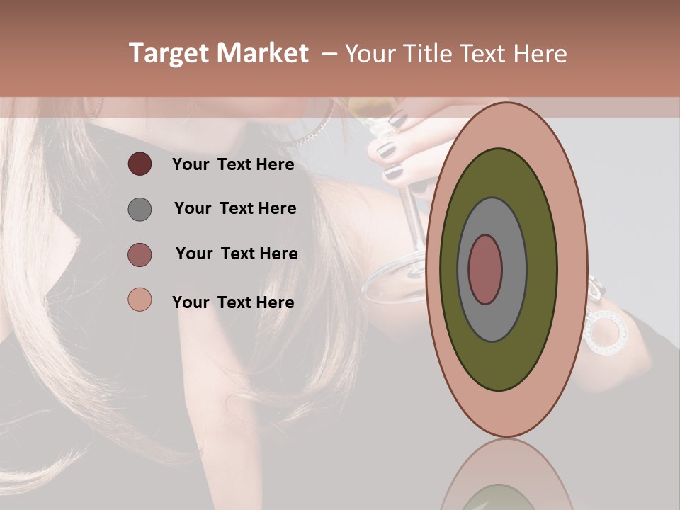 Blond Dress Vertical PowerPoint Template