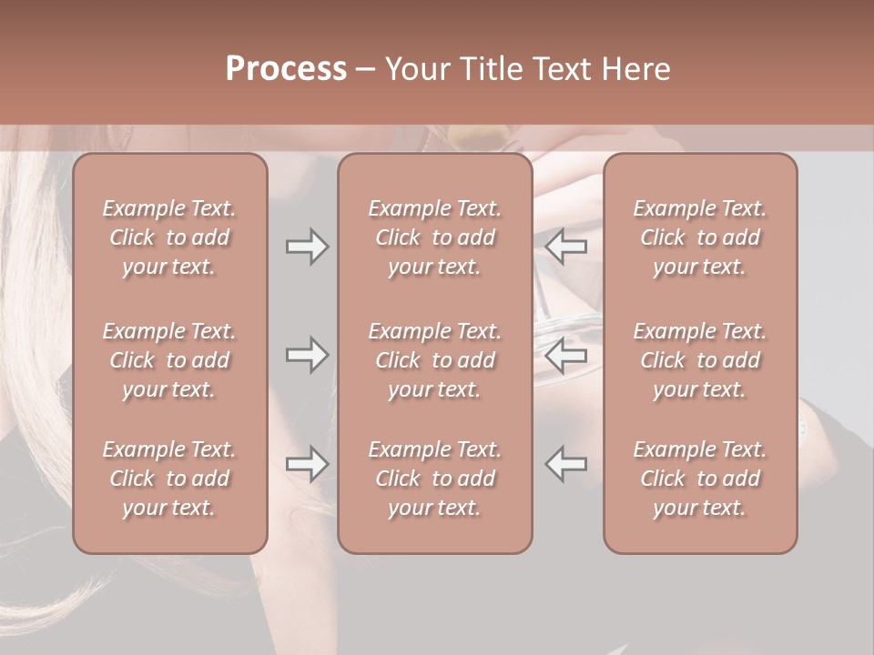 Blond Dress Vertical PowerPoint Template