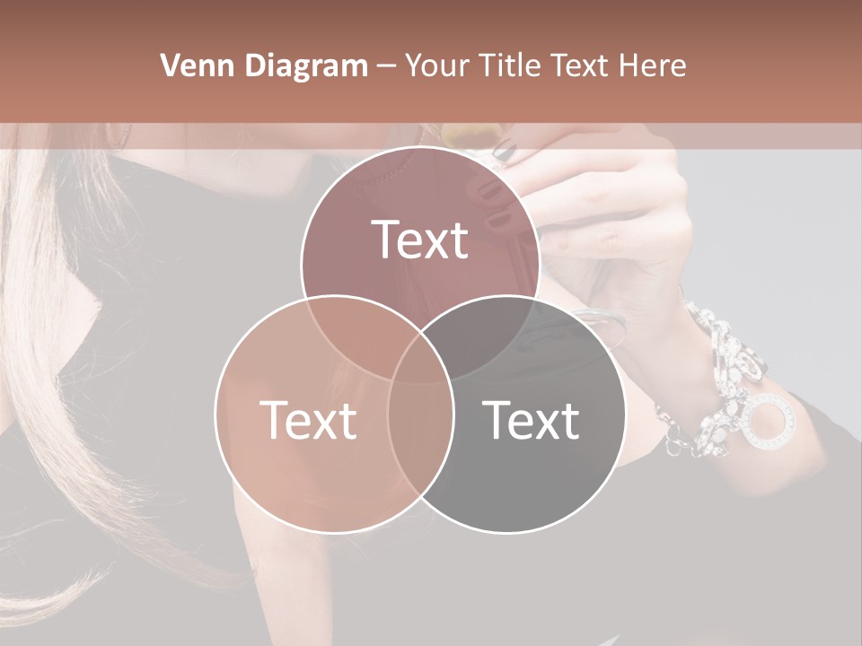 Blond Dress Vertical PowerPoint Template