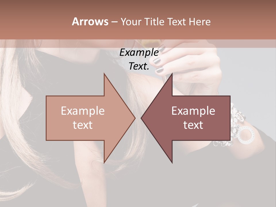 Blond Dress Vertical PowerPoint Template