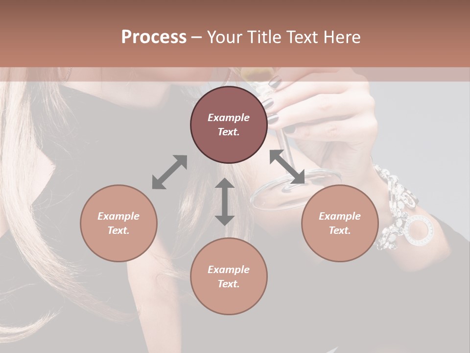 Blond Dress Vertical PowerPoint Template