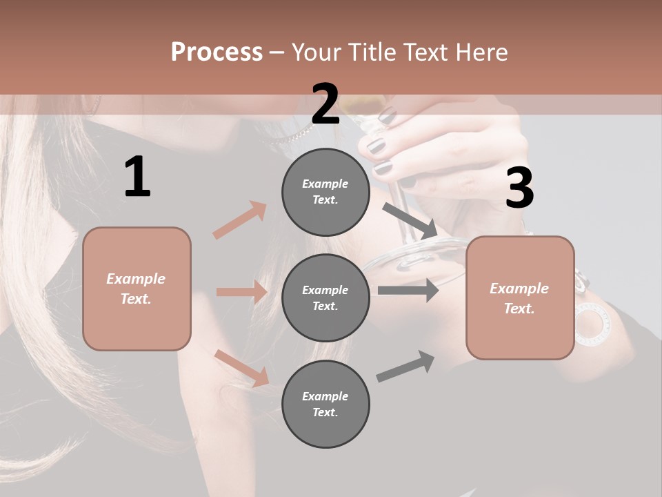 Blond Dress Vertical PowerPoint Template