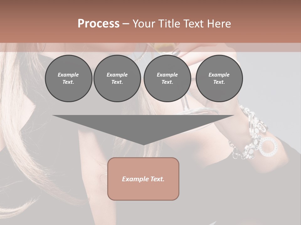 Blond Dress Vertical PowerPoint Template