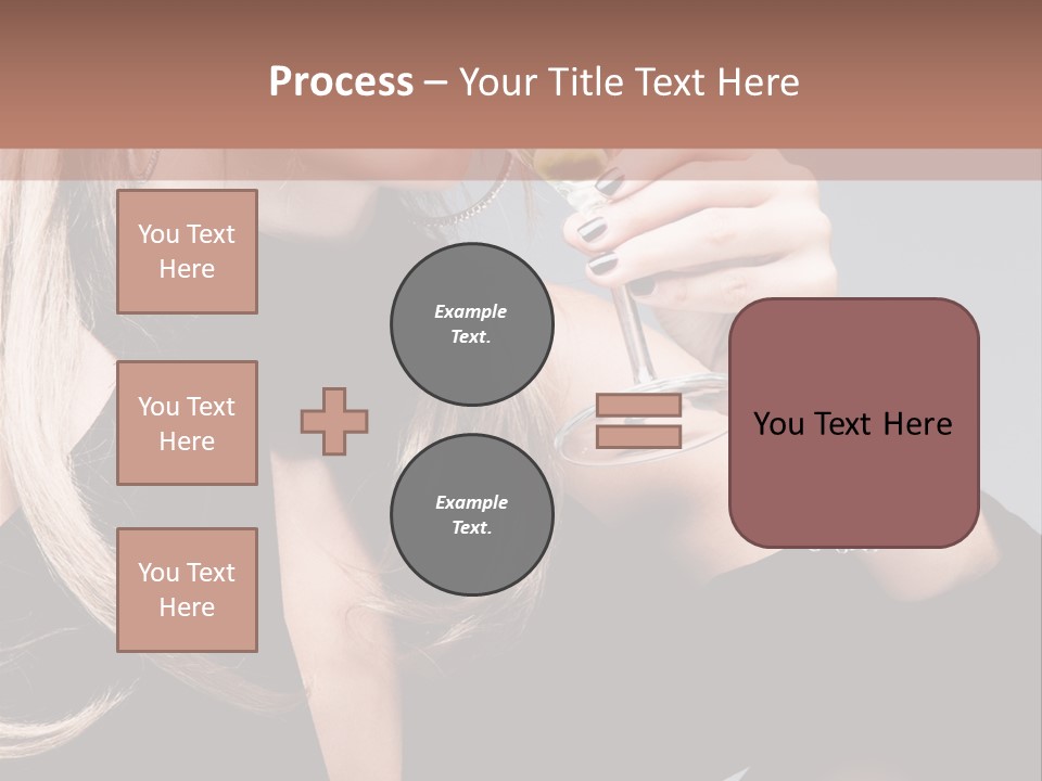 Blond Dress Vertical PowerPoint Template