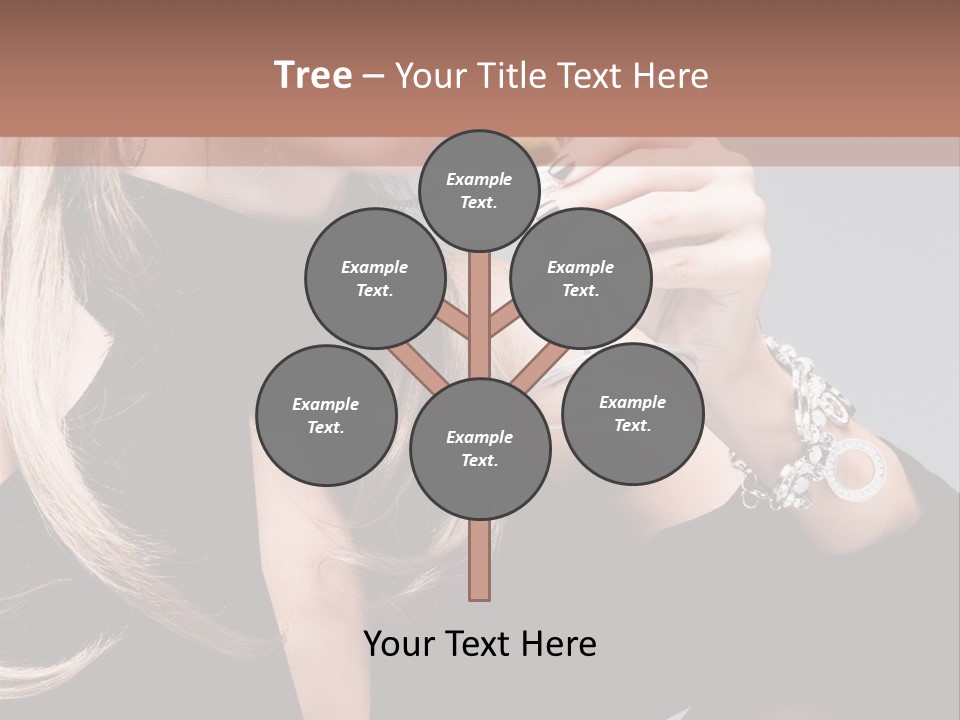 Blond Dress Vertical PowerPoint Template