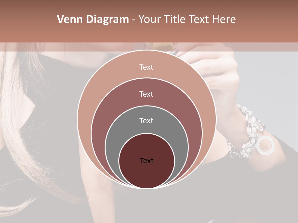 Blond Dress Vertical PowerPoint Template