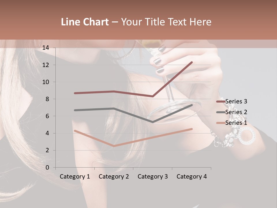 Blond Dress Vertical PowerPoint Template