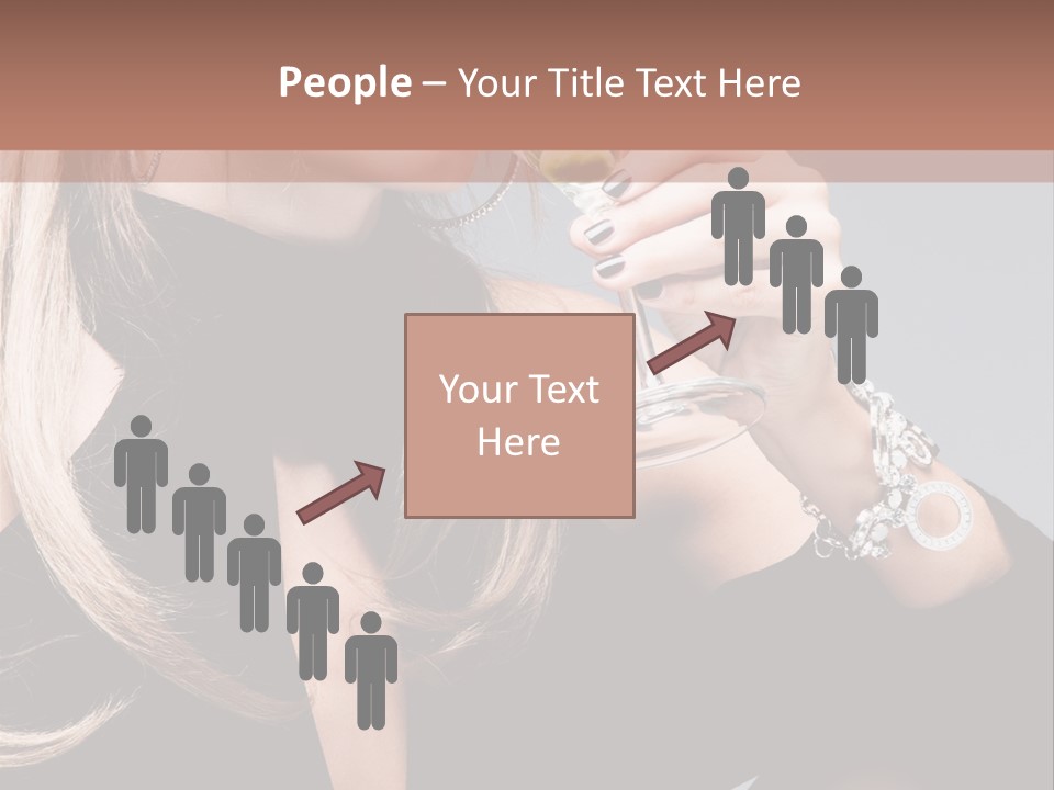 Blond Dress Vertical PowerPoint Template