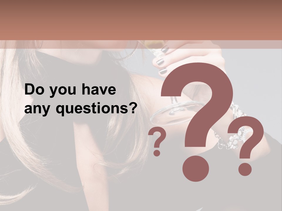 Blond Dress Vertical PowerPoint Template