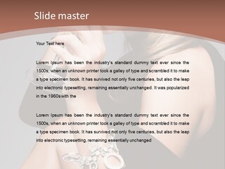 Beautiful Sexy Blond PowerPoint Template