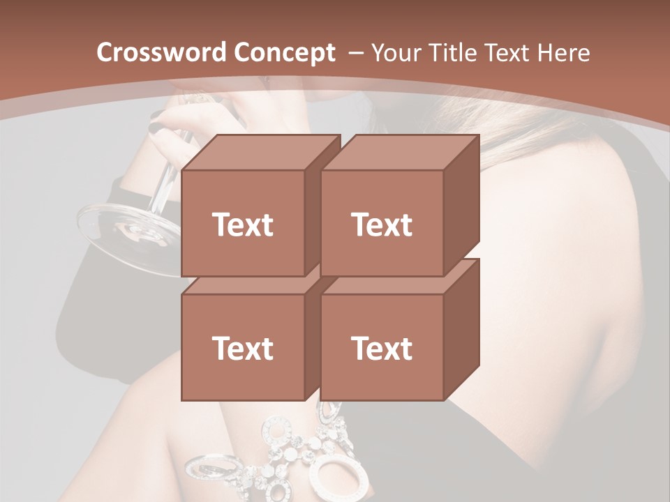 Beautiful Sexy Blond PowerPoint Template