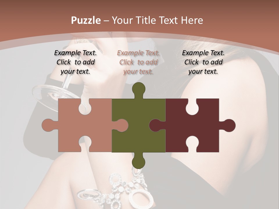 Beautiful Sexy Blond PowerPoint Template