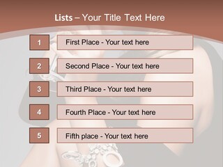 Beautiful Sexy Blond PowerPoint Template