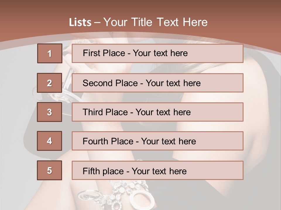 Beautiful Sexy Blond PowerPoint Template
