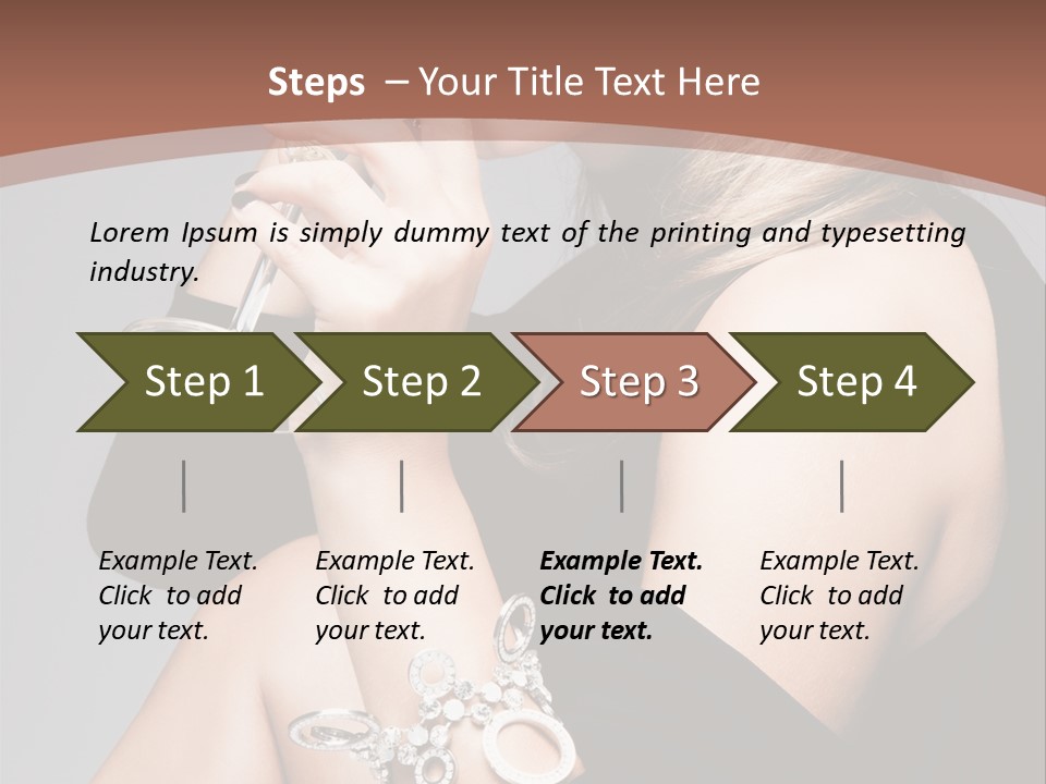 Beautiful Sexy Blond PowerPoint Template