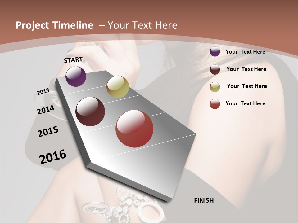 Beautiful Sexy Blond PowerPoint Template