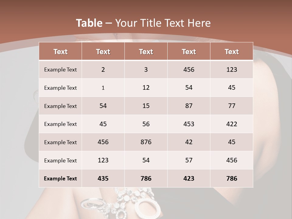 Beautiful Sexy Blond PowerPoint Template