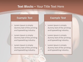 Beautiful Sexy Blond PowerPoint Template