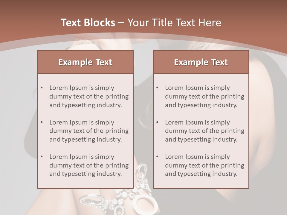 Beautiful Sexy Blond PowerPoint Template