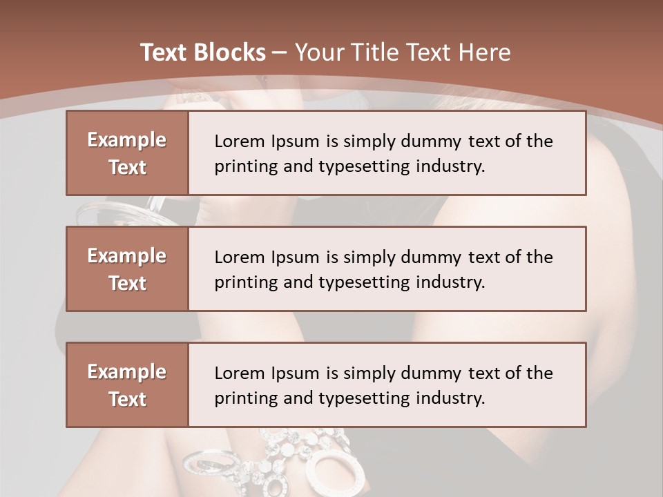Beautiful Sexy Blond PowerPoint Template
