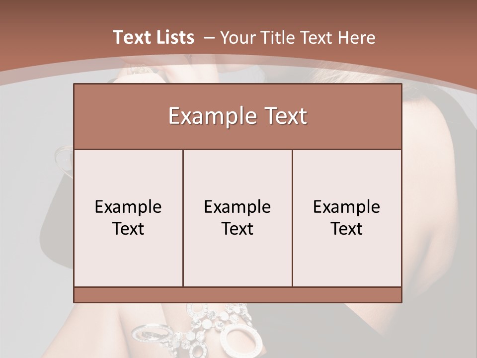 Beautiful Sexy Blond PowerPoint Template