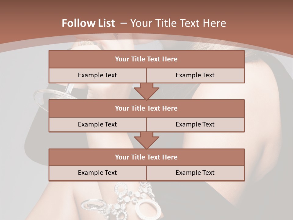Beautiful Sexy Blond PowerPoint Template