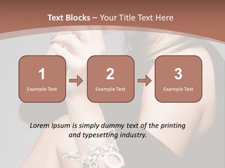 Beautiful Sexy Blond PowerPoint Template