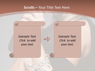 Beautiful Sexy Blond PowerPoint Template