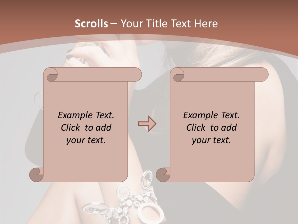 Beautiful Sexy Blond PowerPoint Template