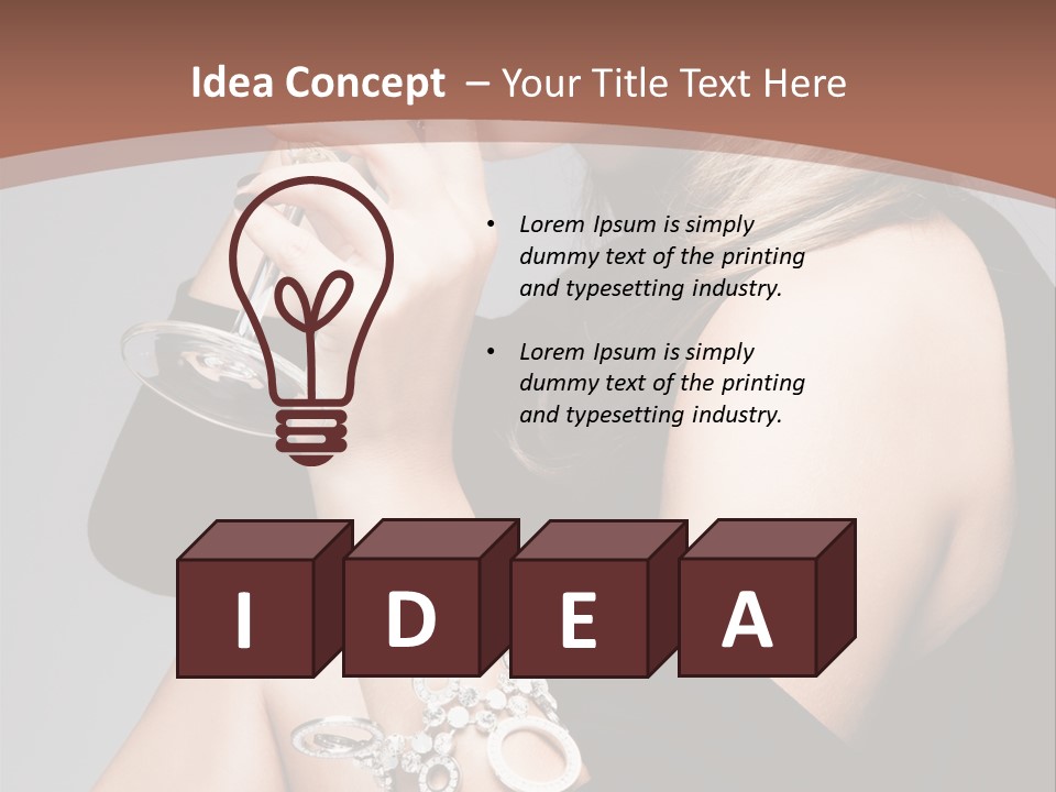 Beautiful Sexy Blond PowerPoint Template