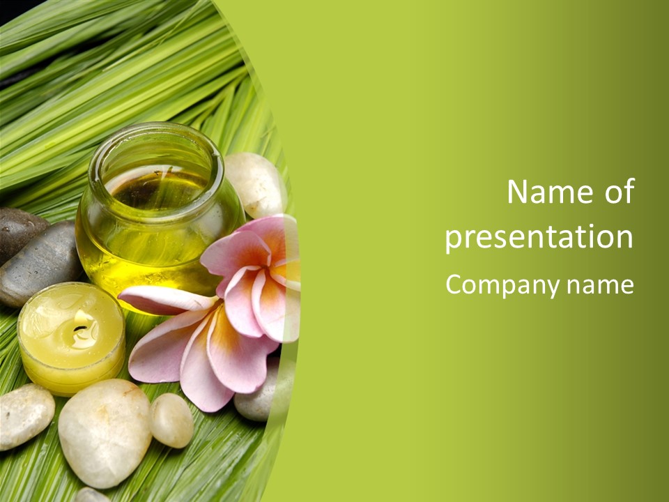 Romantic Lotions Tropical PowerPoint Template