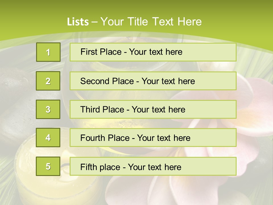 Romantic Lotions Tropical PowerPoint Template