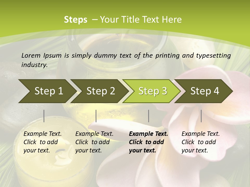 Romantic Lotions Tropical PowerPoint Template