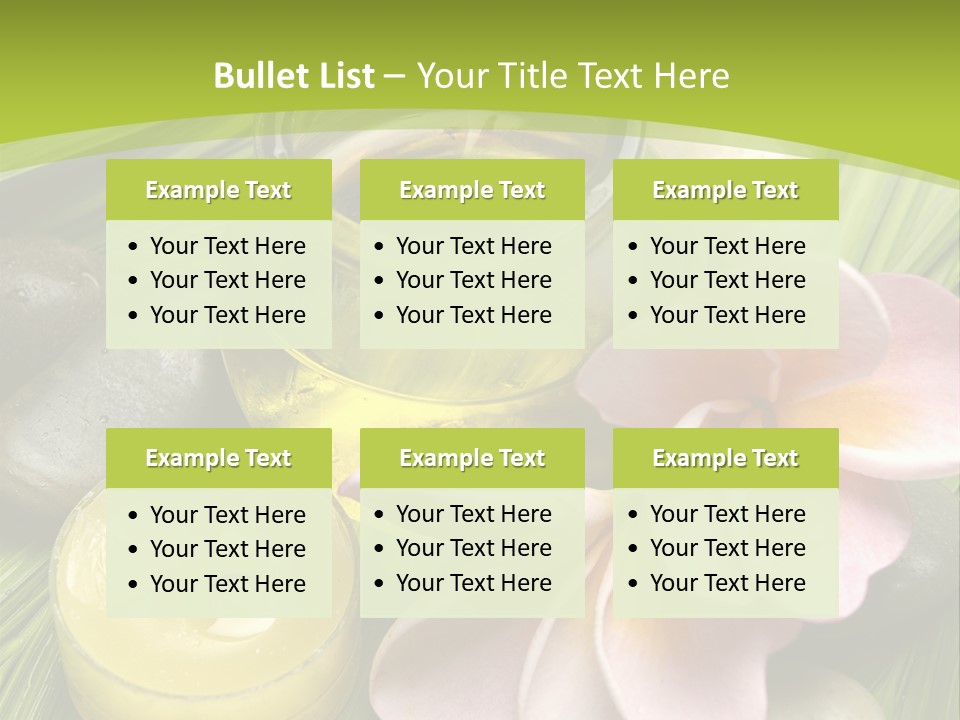 Romantic Lotions Tropical PowerPoint Template