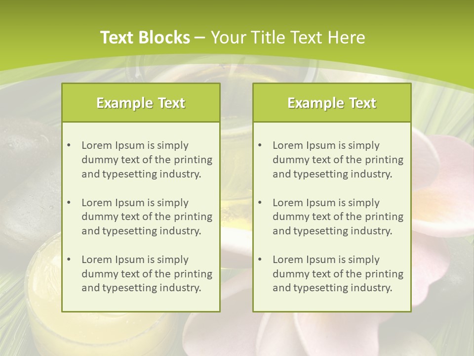 Romantic Lotions Tropical PowerPoint Template