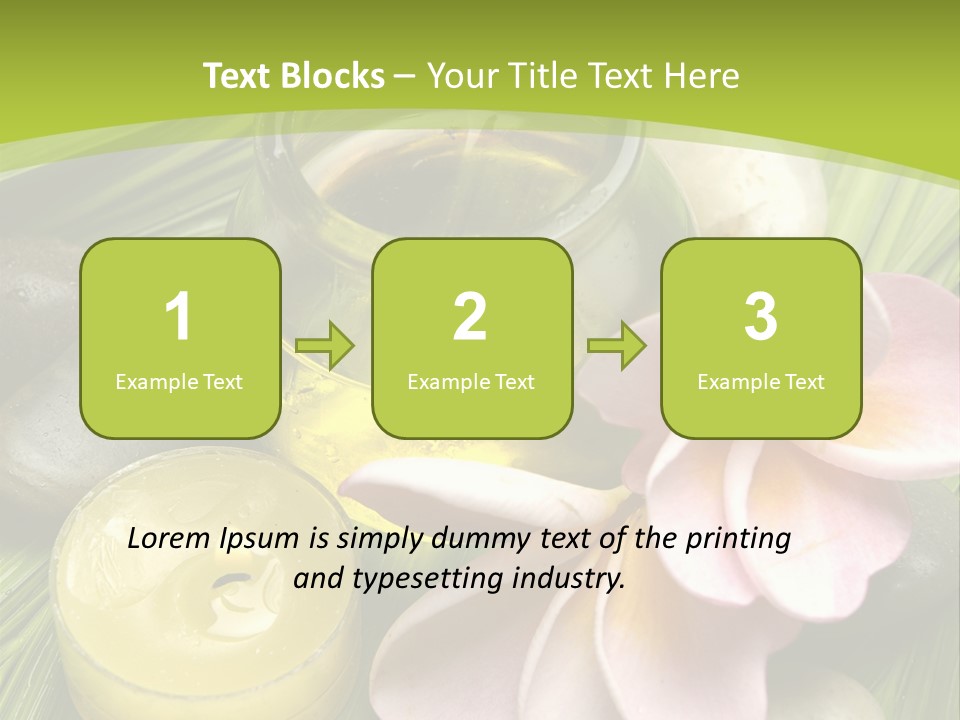 Romantic Lotions Tropical PowerPoint Template
