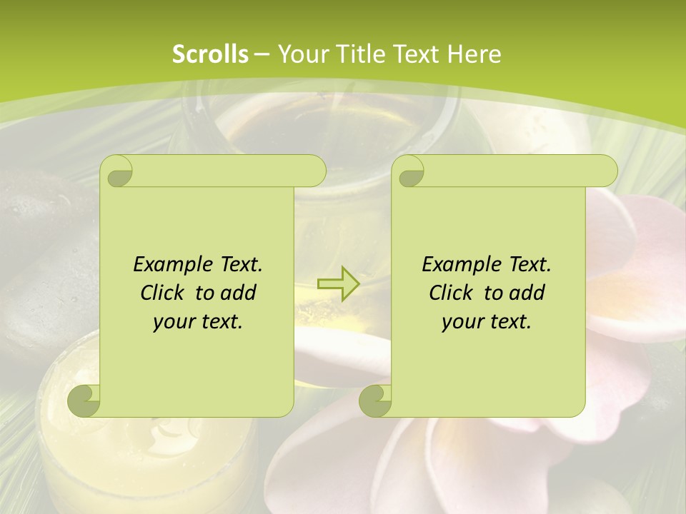 Romantic Lotions Tropical PowerPoint Template