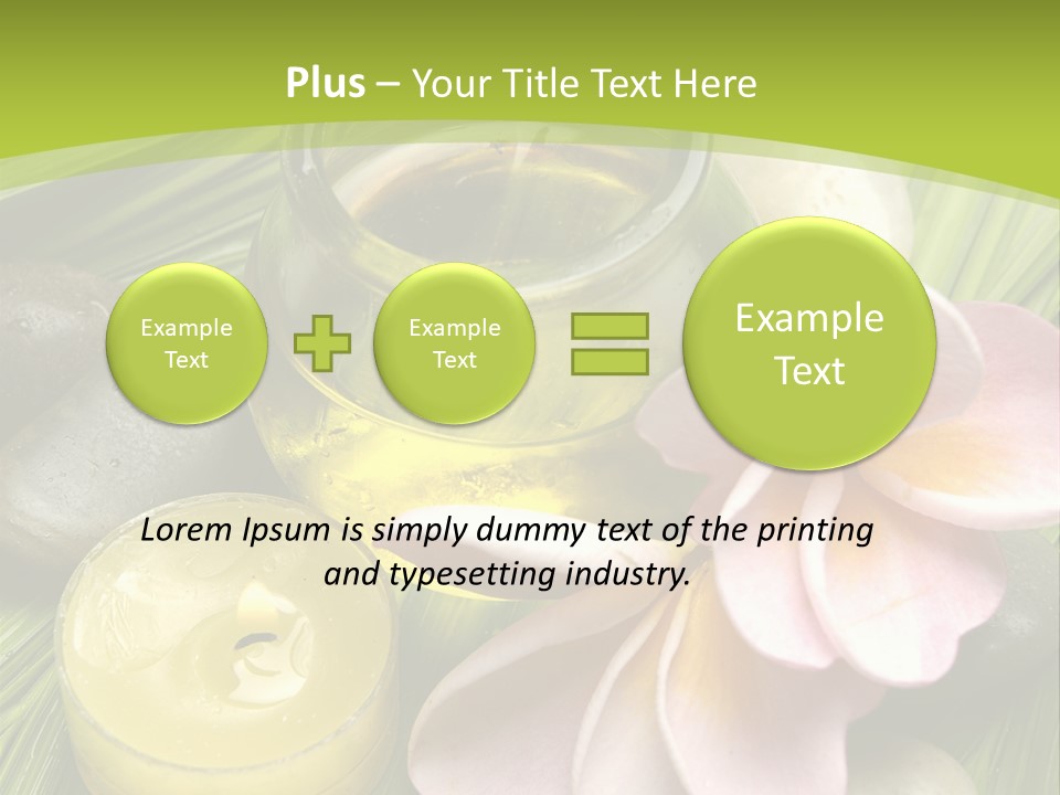 Romantic Lotions Tropical PowerPoint Template