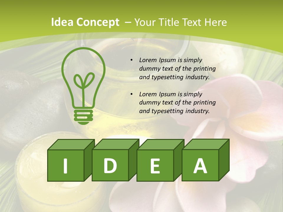 Romantic Lotions Tropical PowerPoint Template