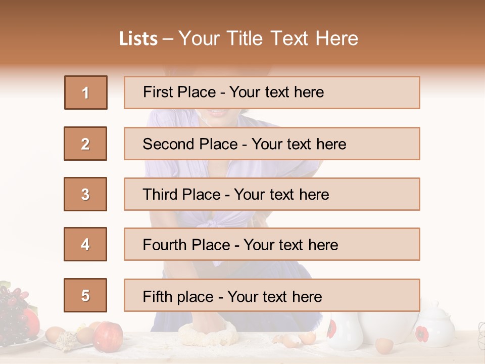 Glamur Table Dough PowerPoint Template