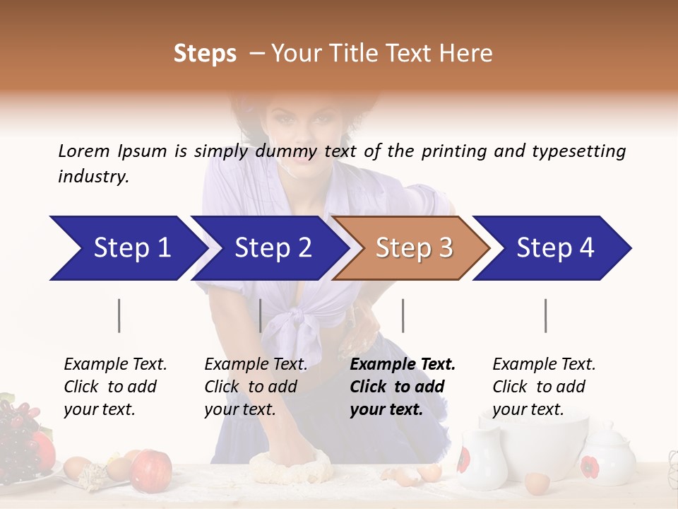 Glamur Table Dough PowerPoint Template