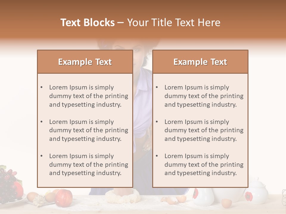 Glamur Table Dough PowerPoint Template