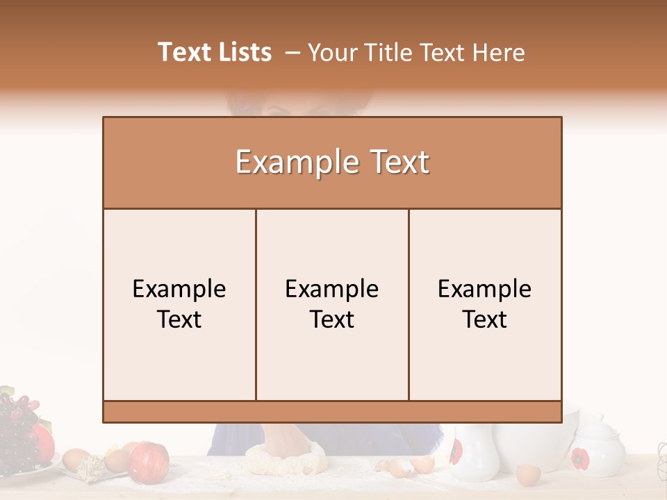 Glamur Table Dough PowerPoint Template