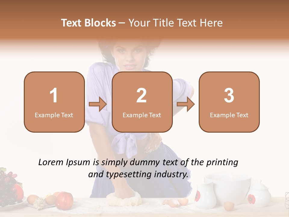 Glamur Table Dough PowerPoint Template